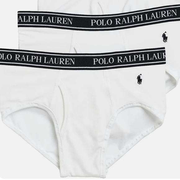 NWOT Men's Ralph Lauren Polo 2 Pairs Classic Stretch Briefs - Picture 2 of 3
